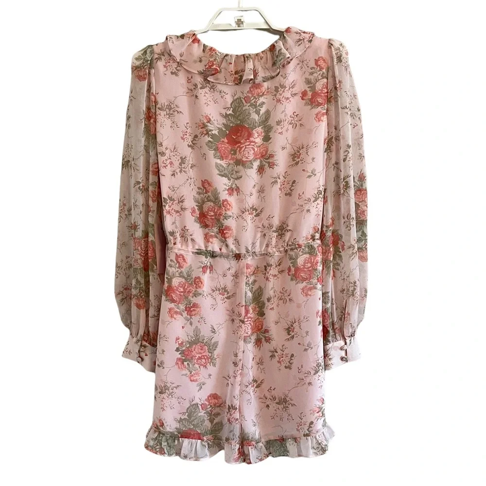 Rachel Parcell Pink Frosty Sophia Romper - Picture 5 of 8